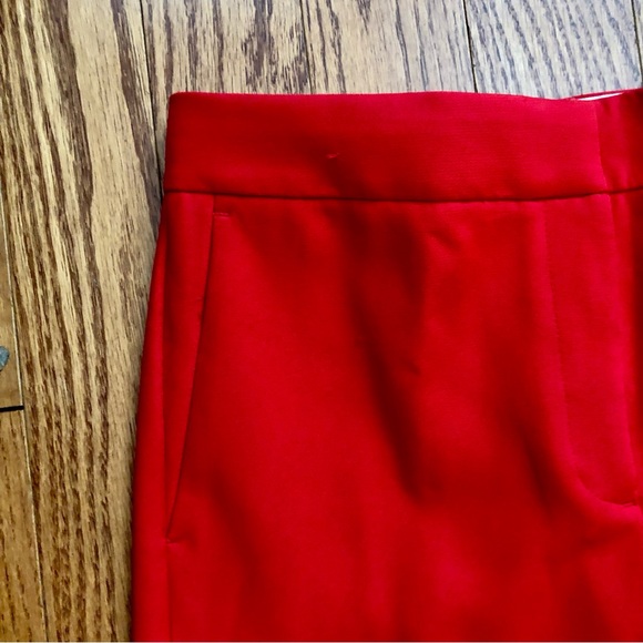 Ann Taylor RARE Skinny Flare with Vent Hem Red Trouser Pant Women’s Size 8 - Picture 7 of 13